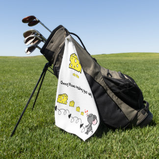 Serviette De Golf Golf Serviette Fromage Souris Coeurs Aimer