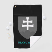 Serviette De Golf Golf Slovaquie & Slovaquie armoiries / drapeau (En situation)