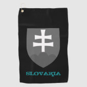 Serviette De Golf Golf Slovaquie & Slovaquie armoiries / drapeau (Devant)