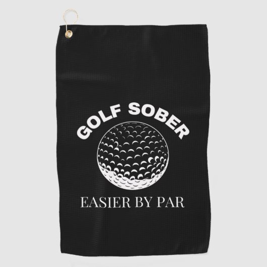 Serviette De Golf Golf Sober Plus Facile Par Parc Funny Golf Citatio (Devant)