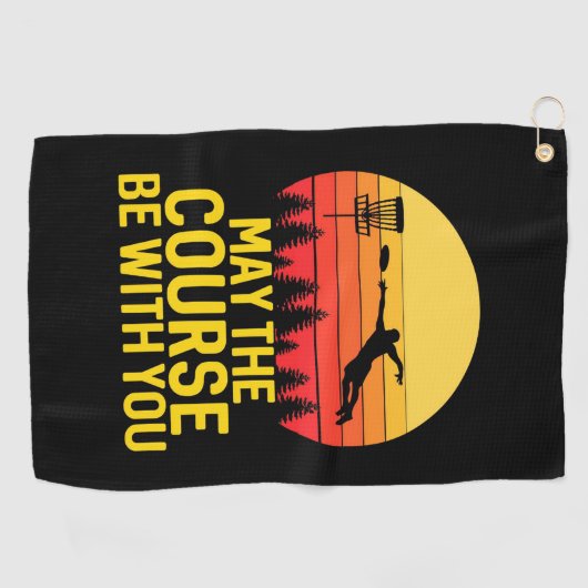 Serviette De Golf Golf sur disque avec vous (Horizontal)