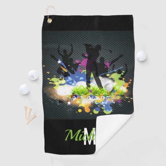 Serviette De Golf Golf Swing Supporters Custom Modern Golfer (En situation)