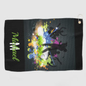 Serviette De Golf Golf Swing Supporters Custom Modern Golfer (Horizontal)