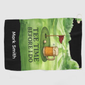 Serviette De Golf Golf Tee Time Before I Do Golf Bachelor Party (Horizontal)