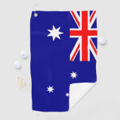 Serviette De Golf Golf Towel avec drapeau d'Australie (En situation)