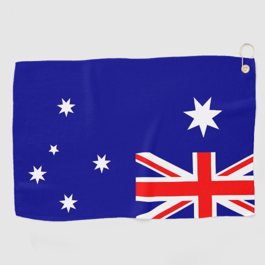 Serviette De Golf Golf Towel avec drapeau d'Australie (Horizontal)