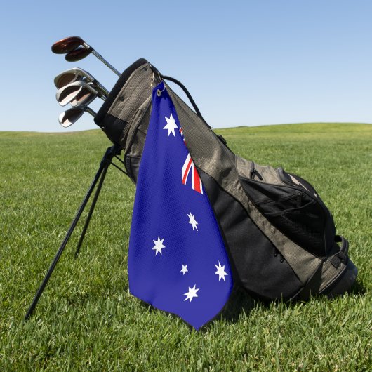 Serviette De Golf Golf Towel avec drapeau d'Australie (Vert)