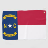 Serviette De Golf Golf Towel avec drapeau de Caroline du Nord (Horizontal)