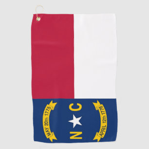 Serviette De Golf Golf Towel avec drapeau de Caroline du Nord