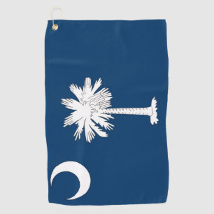 Serviette De Golf Golf Towel avec drapeau de Caroline du Sud, États-