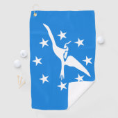 Serviette De Golf Golf Towel avec drapeau de Corpus Christi City, US (En situation)