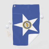 Serviette De Golf Golf Towel avec drapeau de Houston City, USA (En situation)