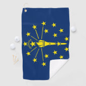 Serviette De Golf Golf Towel avec drapeau de l'Indiana, USA (En situation)