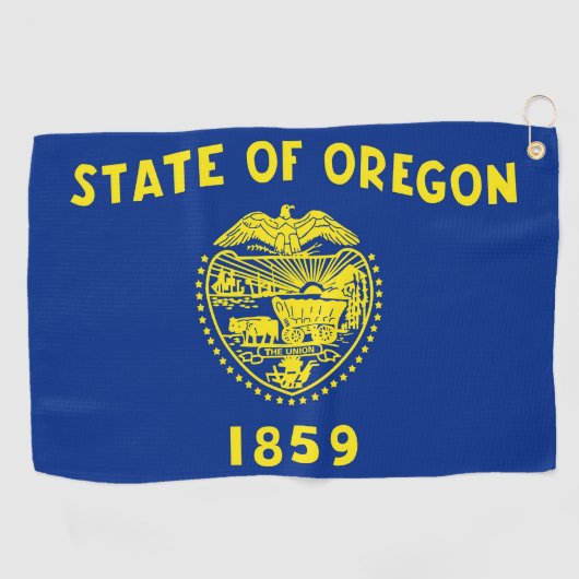 Serviette De Golf Golf Towel avec drapeau de l'Oregon, États-Unis (Horizontal)