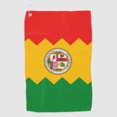 Serviette De Golf Golf Towel avec drapeau de Los Angeles, USA (Devant)