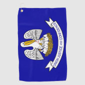 Serviette De Golf Golf Towel avec drapeau de Louisiana, USA (Devant)