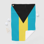 Serviette De Golf Golf Towel avec drapeau des Bahamas (En situation)