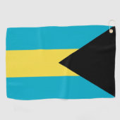 Serviette De Golf Golf Towel avec drapeau des Bahamas (Horizontal)