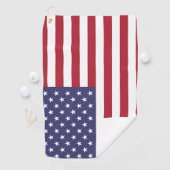 Serviette De Golf Golf Towel avec drapeau des États-Unis d'Amérique (En situation)