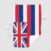 Serviette De Golf Golf Towel avec drapeau d'Hawaii, États-Unis (En situation)