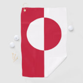 Serviette De Golf Golf Towel avec drapeau du Groenland (En situation)