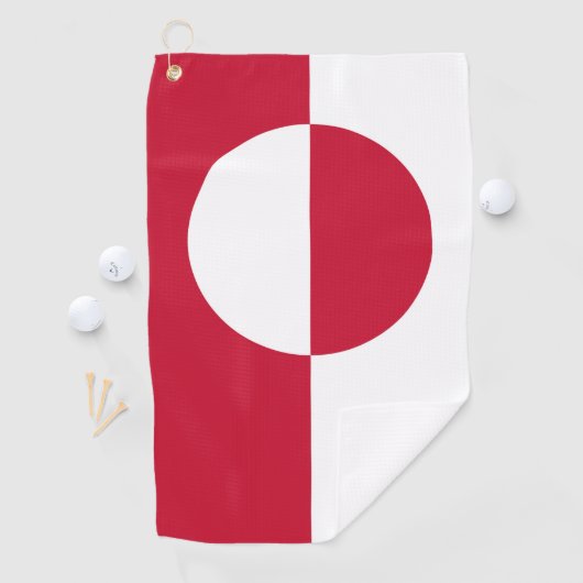 Serviette De Golf Golf Towel avec drapeau du Groenland (En situation)