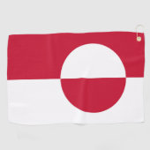 Serviette De Golf Golf Towel avec drapeau du Groenland (Horizontal)
