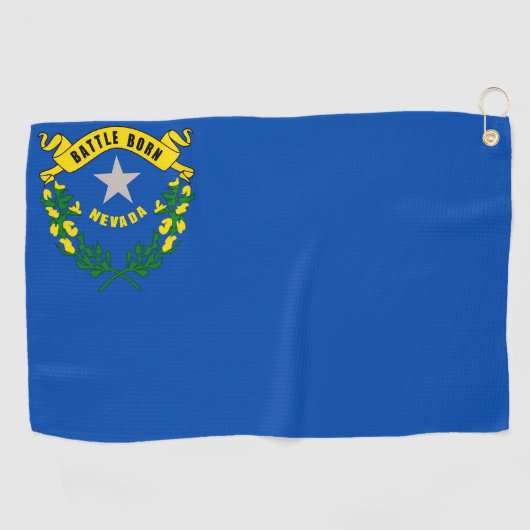 Serviette De Golf Golf Towel avec drapeau du Nevada (Horizontal)