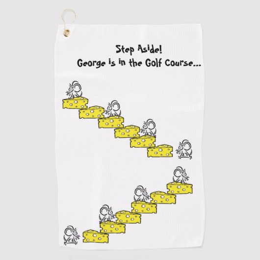 Serviette De Golf Golf Towel Cheese Mouse (Devant)