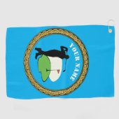 Serviette De Golf Golf Towel Custom Golf - Ajouter un nom (Horizontal)