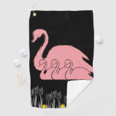 Serviette De Golf Golf Towel Floral (En situation)
