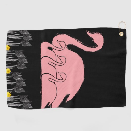 Serviette De Golf Golf Towel Floral (Horizontal)