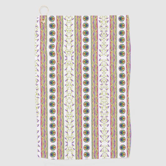Serviette De Golf Golf Towel Floral (Devant)