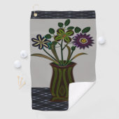 Serviette De Golf Golf Towel Floral (En situation)