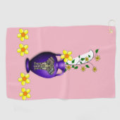 Serviette De Golf Golf Towel Floral (Horizontal)