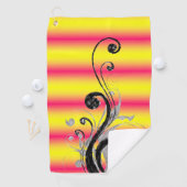 Serviette De Golf Golf Towel Floral (En situation)