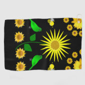Serviette De Golf Golf Towel Floral (Horizontal)