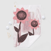 Serviette De Golf Golf Towel Floral (En situation)