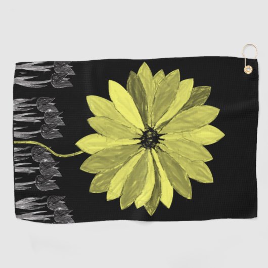 Serviette De Golf Golf Towel Floral (Horizontal)
