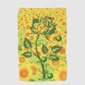 Serviette De Golf Golf Towel Floral (Devant)