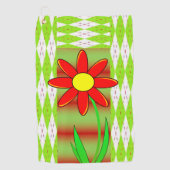 Serviette De Golf Golf Towel Floral (Devant)