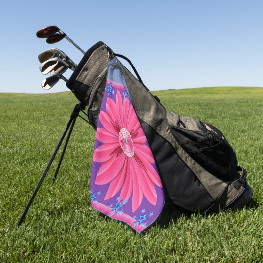 Serviette De Golf Golf Towel Floral (Vert)