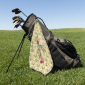 Serviette De Golf Golf Towel Floral (Vert)