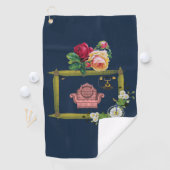 Serviette De Golf Golf Towel Floral (En situation)