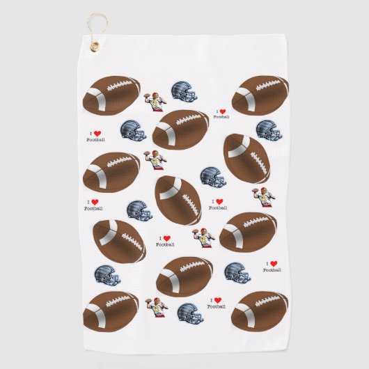 Serviette De Golf Golf Towel Football (Devant)