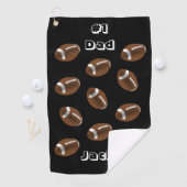Serviette De Golf Golf Towel Football #1 Papa (En situation)