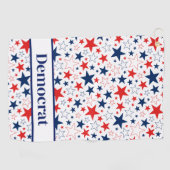 Serviette De Golf Golf Towel Patriotic Stars Democrat (Horizontal)