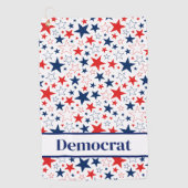 Serviette De Golf Golf Towel Patriotic Stars Democrat (Devant)