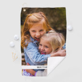 Serviette De Golf Golf Towel Photo & Nom Modèle (En situation)