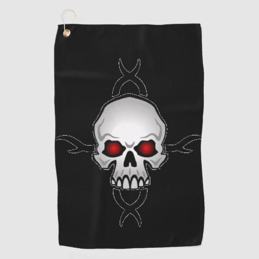 Serviette De Golf Golf Towel Skull (Devant)